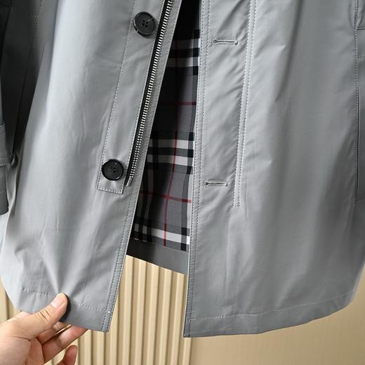 Burberry/巴宝莉2025春秋男士中长款翻领风衣夹克外套  商品图7