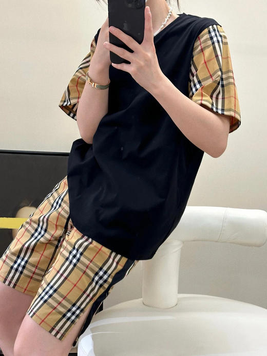 巴宝莉 25早春黑边格纹短裤（ZY*TM） 商品图7