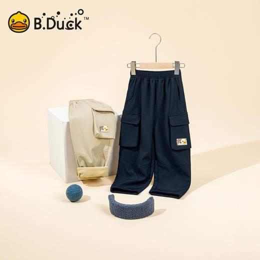 【加绒】B.Duck小黄鸭童装冬季休闲长裤105-150 BF5672901 商品图0