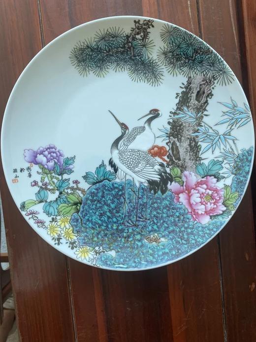 炉钧挂彩花鸟赏盘 商品图0
