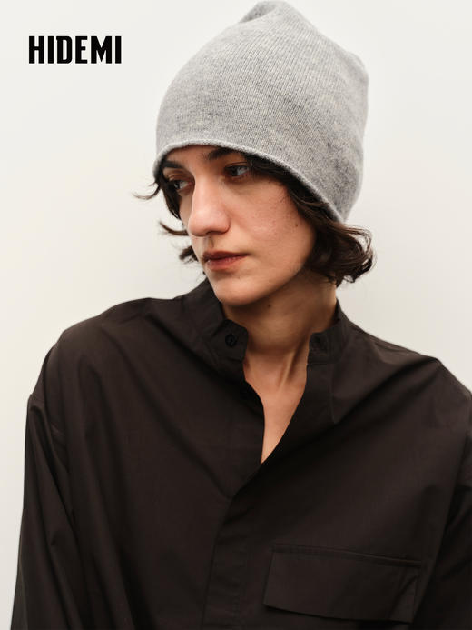 HIDEMI 美利奴羊毛套头针织帽 商品图1