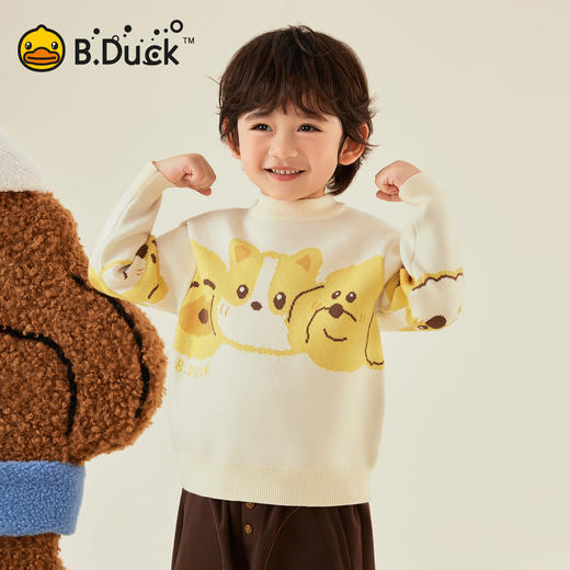 B.Duck小黄鸭童装冬季套头针织衫90-130 BF5612002 商品图0