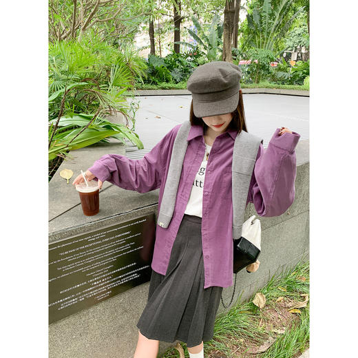 <曾小咸推荐>2.28现货秒杀 ！微信超特价！宽松翻领长袖衬衫 日常169.99 立减90 秒杀79.99！ 商品图4