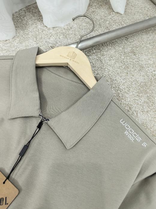 WOODSWOOL丛绒 尼恩半拉链Polo短袖舒适柔感WW050105PL 商品图6