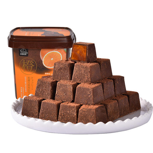 【法思觅语 ！松露方形夹心巧克力】舌尖轻咬，巧克力层层叠叠丰满。每一口都是享受，微薄的松露巧克力，婚庆送礼休闲零食七夕情人节健康 商品图7