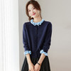 CC 2105时髦木耳边早秋韩系小香风针织开衫 商品缩略图3