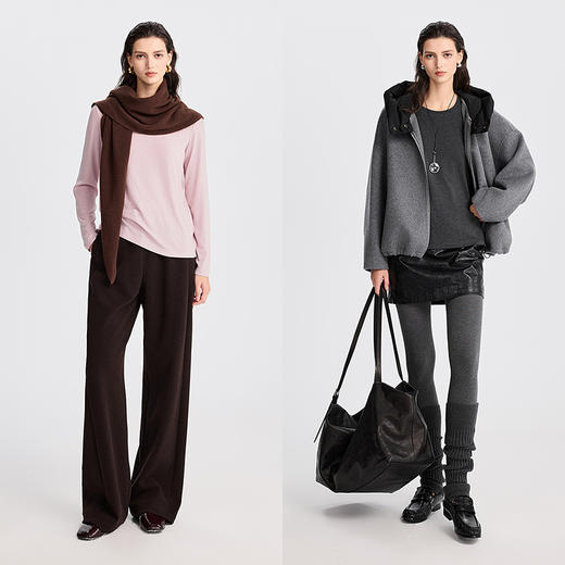 棉仓366601043-阿尔巴斯羊绒打底T恤 商品图4