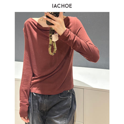 棉仓3661501014-发热荡领T恤 商品图2