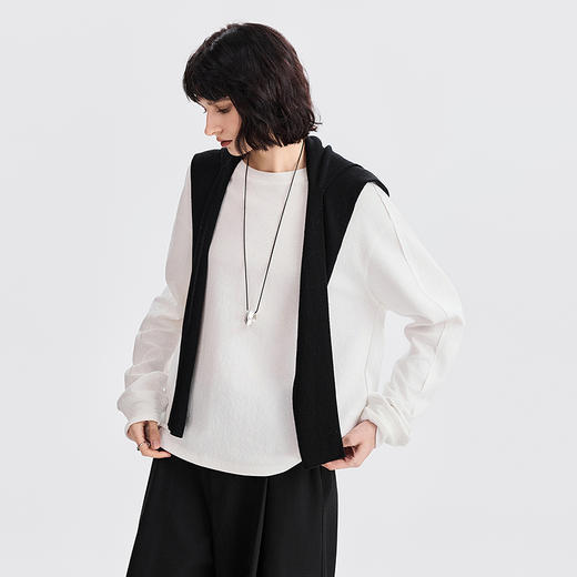 棉仓366601047-圆领长袖T恤 商品图1