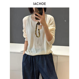 棉仓3671505006-含桑蚕丝薄款毛衣