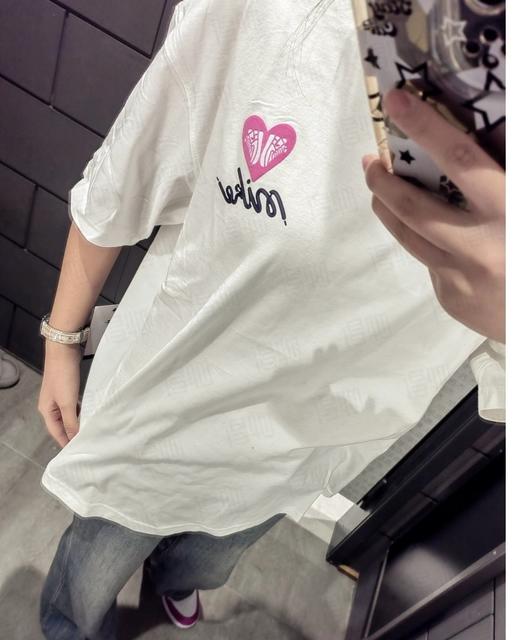 N&K情人节限定短袖T恤（HJ0585）（ 蕾姐白色M宽松 黑色S宽松） 商品图13