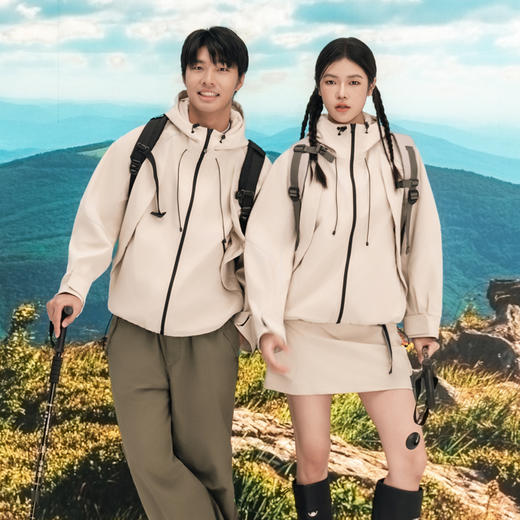 Leorrey/乐拉宽松休闲夹克耐磨耐造拒水防护连帽运动外套WT0301 商品图6