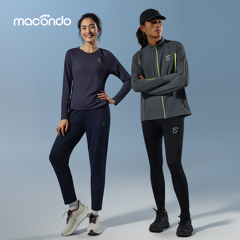 防风加绒针织外套+针织加绒长裤9代  加绒保暖 跑步运动