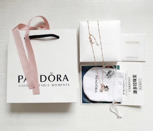 D100821小绿钻四叶草小瓢虫组合限定款Rose连珠项链 商品图1