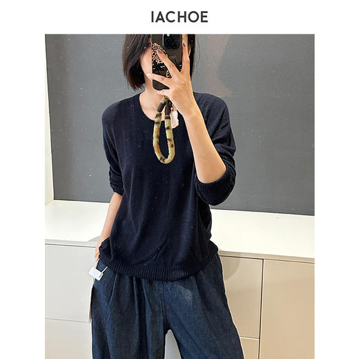 棉仓3671505006-含桑蚕丝薄款毛衣 商品图2