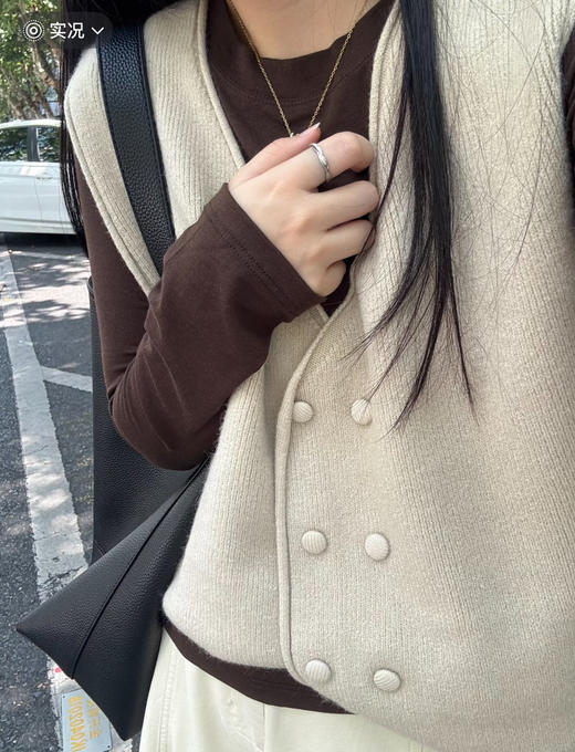 老米优品🎈3-5天发！秋日高级氛围感~🐐莫代尔+山羊绒 《圆领小宽松长袖打底衫》人手N件的基础款针织tee，太好穿啦！！T251008A 商品图10