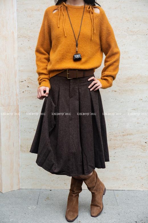 【门店同款】ENJOY冬季“暖冬知性”蝴蝶结系带针织 167143871 商品图5