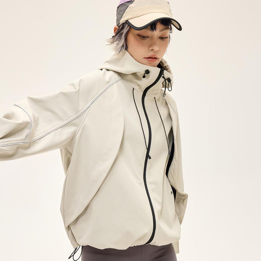 Leorrey/乐拉宽松休闲夹克耐磨耐造拒水防护连帽运动外套WT0301 商品图2