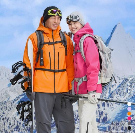 老米优品🎈3-5天！大爱自留款《情侣款，3合1羽绒冲锋衣☀ 防风防水加厚机能户外冲锋衣》品质过硬！3合1设计，一件多穿！防风防雨，硬核户外夹克外套！WT251008A 商品图0