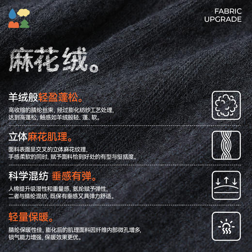 【女士麻花直筒裤】森林棠25秋冬新款女显高显瘦弹力轻盈软糯保暖长裤子62053218 商品图3