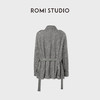 ROMI STUDIO“中古韵味”定织亚麻重洗水翻领双排扣风衣 RWCWWG5679 商品缩略图2