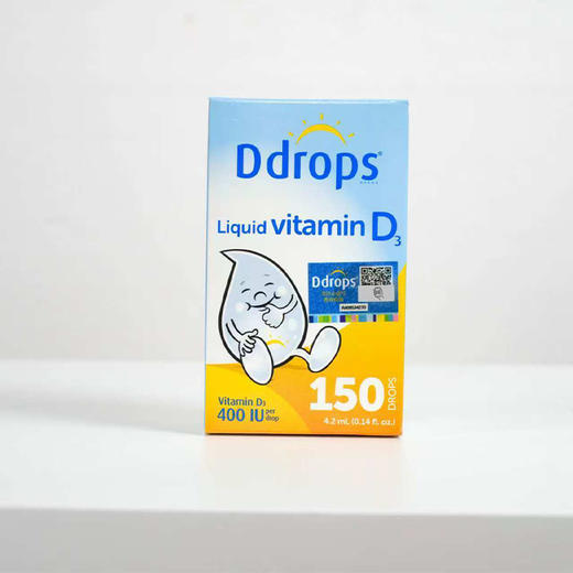 Ddrops滴卓思维生素D3婴幼儿童补钙一岁以下滴剂vd3新生儿 商品图1