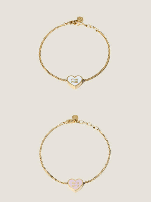 MIU-J 珐琅爱心手链 商品图1