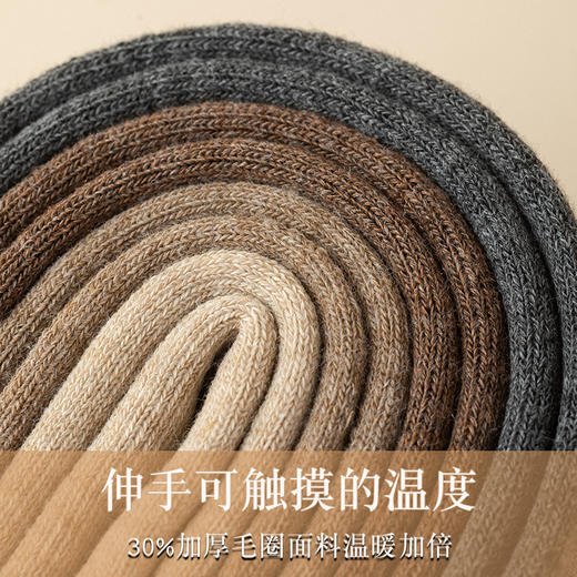 远离老寒腿！【毛圈过膝压力袜】精选精梳棉材质 内里加厚蓄热保暖 外层抗起球 40S纱线更耐穿耐磨 高弹面料 瘦腿不膈脚 （均码） 商品图1