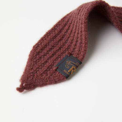 ROMI STUDIO“秋冬暖意”100%绵羊毛复古红毛织哑光围巾RWCAPT5409 商品图2