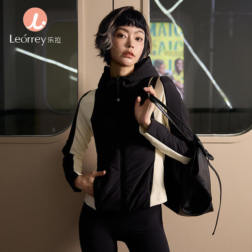 Leorrey/乐拉3M新雪丽棉轻量暖绒跑步保暖秋冬连帽运动棉服WT0299 商品图0