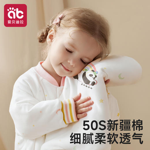 婴儿夹棉连体衣秋季幼小月龄外出抱抱服恒温加厚保暖冬装宝宝衣服 商品图3