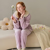 芬腾新中式珊瑚绒加绒加厚保暖女家居服套装yc0107005 商品缩略图4