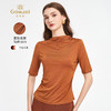 【三色可选】混纺凉感流光小高领气质修身T恤EZ2C132 商品缩略图1