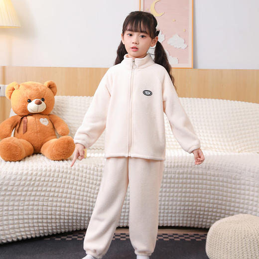 【39.9元/套起】儿童外穿居家两穿套装奥粒绒面料男童女童保暖家居服 商品图4