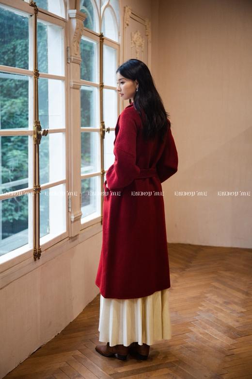 【门店同款】ENJOY冬季“暖冬知性”一粒扣腰带长款大衣 166295638 商品图2