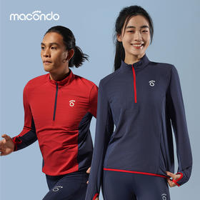 原创单品丨男女半开拉链方格外套 吸湿速干 蓄暖方格 内劲十足 增加摆臂活动度 多功能袖口 护手掌 看跑表