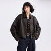 棉仓366607032-翻领花苞皮夹克短外套 商品缩略图0