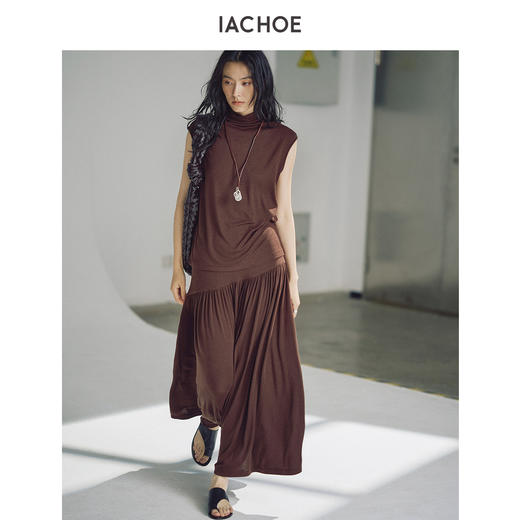 棉仓3531503005-高领无袖修身背心 商品图2