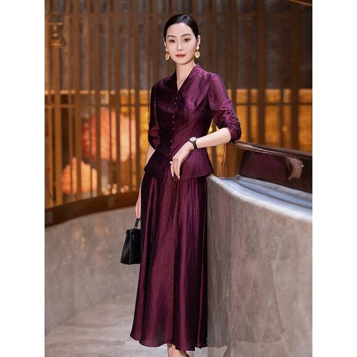 YBY 492C49套装裙时尚气质醋酸半身裙两件套 商品图0