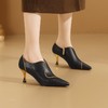 【预售5天】春秋季新款深口单鞋细跟性感高跟鞋羊皮及踝靴女鞋MLS&A806 商品缩略图4