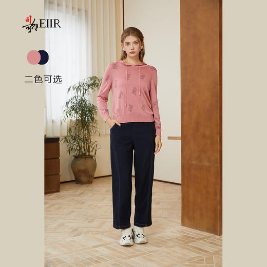 司歌套头连帽针织衫休闲女长袖修身春秋G90G2601 商品图2