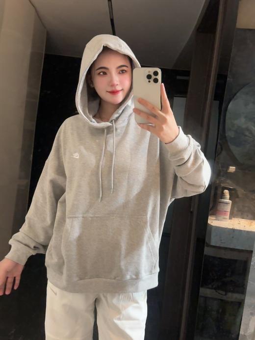 耐家连帽套头宽松柔软透气纯棉落肩袖长袖卫衣（HJ1817） 商品图1