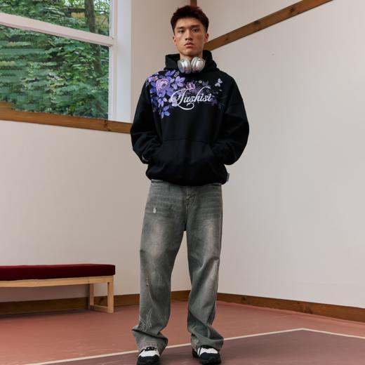 录士LUSHISI蔓延生长连帽衫保暖运动外套休闲足球服篮球潮流卫衣 商品图4