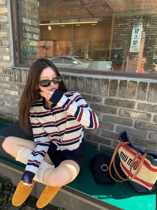 条纹小狗开衫 商品图1