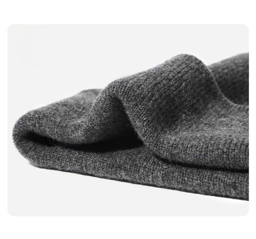 JEEP户外徒步登山保暖羊毛针织帽秋冬防风防寒高弹毛线帽HB008 商品图4