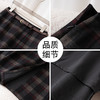 百媚生 格子一步裙半身裙女秋冬高腰显瘦毛呢中长款包臀裙子5650 商品缩略图2