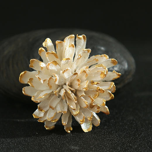 富贵牡丹胸针异形珍珠手工胸花气质胸针吊坠外套西装配饰礼服 商品图0