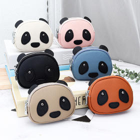 雀说 头层牛皮女零钱包双层拉链收纳包YT-26