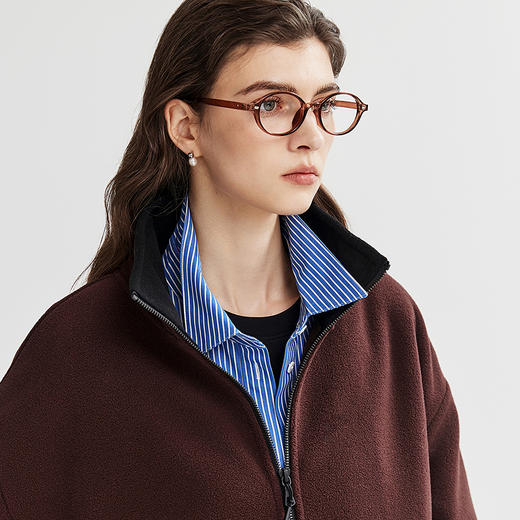 棉仓366604033-条纹拼接衬衫 商品图3