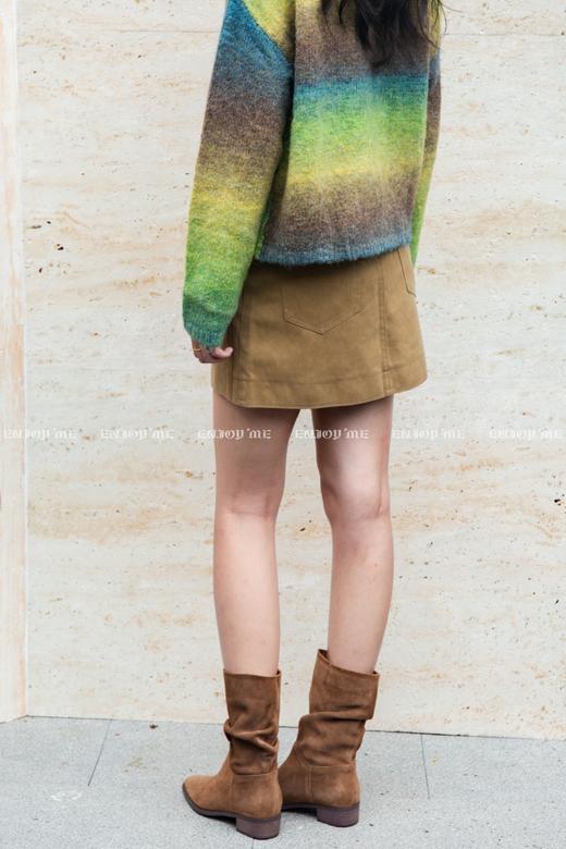 【门店同款】ENJOY秋季纯色百搭显瘦半裙 166493423 商品图3